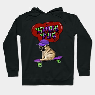 Smug Pug Graffiti Art Hoodie